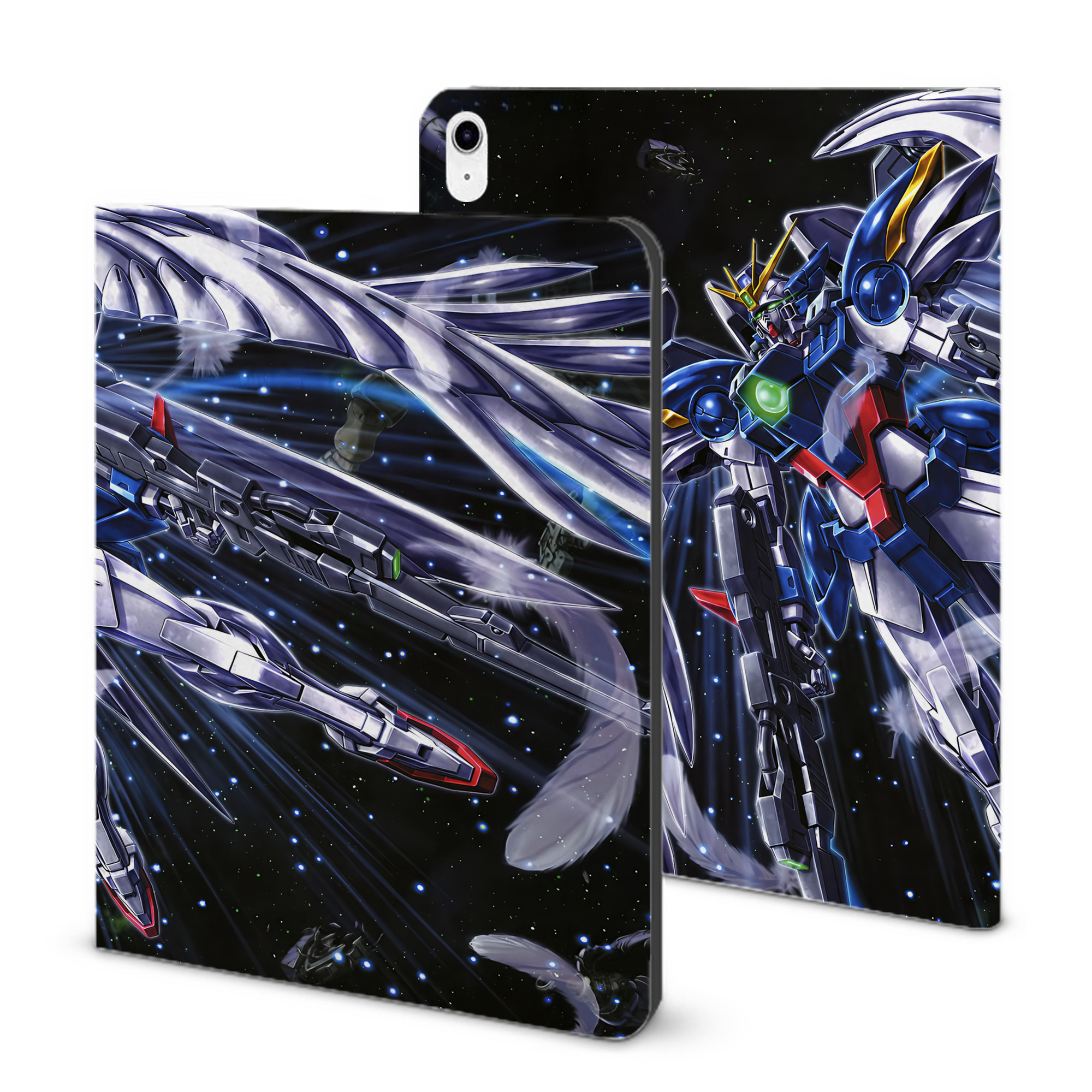 （画像用） 機動戦士ガンダム Mobile Suit Gundam IPad ケース ブック型 PUレザー TPU 耐衝撃 軽量 薄型 ペン収納なし 全面保護 IPad 各モデル対応